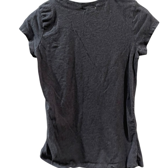 Ambiance Maternity Women’s Top Gray Short Sleeve Shirt Ruched Sides Size: Large - Picture 2 of 6